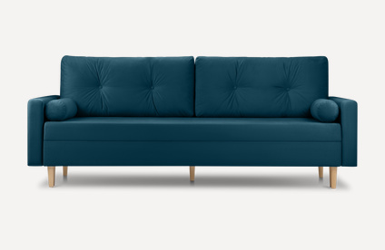 Диван түзу Нумо Velvet Navy Blue