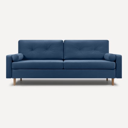 Диван прямой Динс Velvet Navy Blue