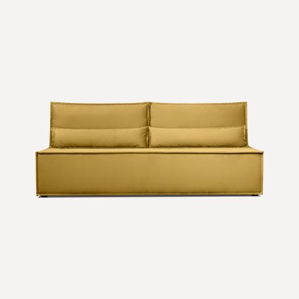Диван прямой Стаус Velvet Yellow