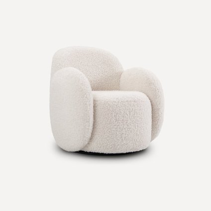 Кресло поворотное Теоп Cozy Milk распродажа