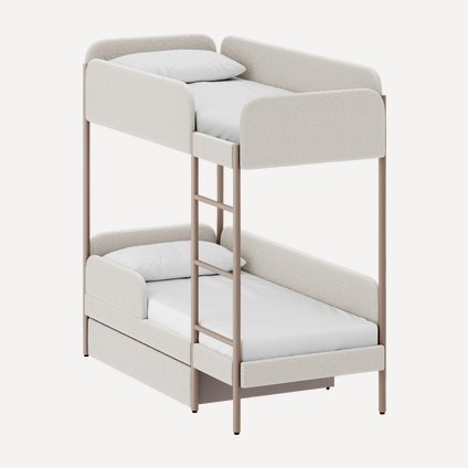 Кровать двухъярусная Эльви 80 Мех Бежевый