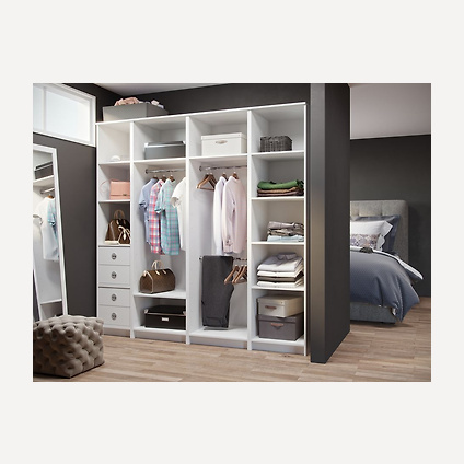Модульная гардеробная система Дели-4 Белый