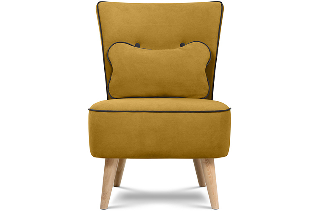 Кресло Стеос Velvet Mustard - фото 1
