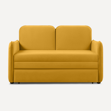 Диван прямой Кейсес 120 Velvet Yellow