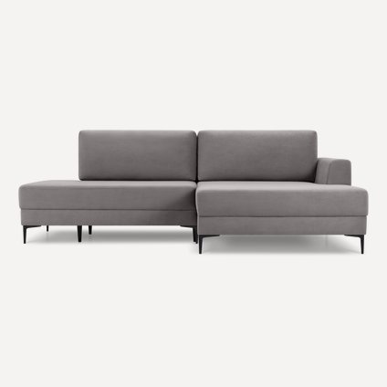 Диван угловой Эдвин Велюр Серый