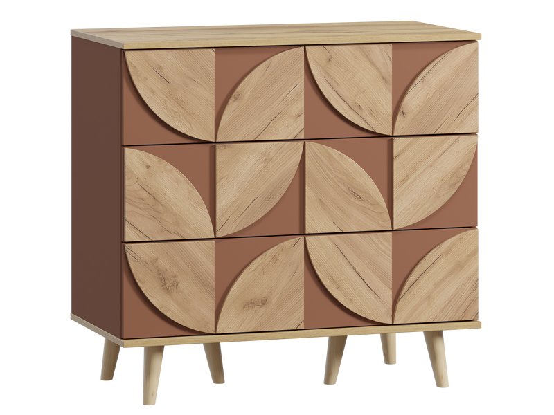 Комод Модерн 93x88 Терракотовый