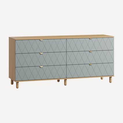 Комод Теджонс 185x85 Ромб Мятный