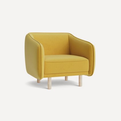 Кресло Коренс Велюр Желтый