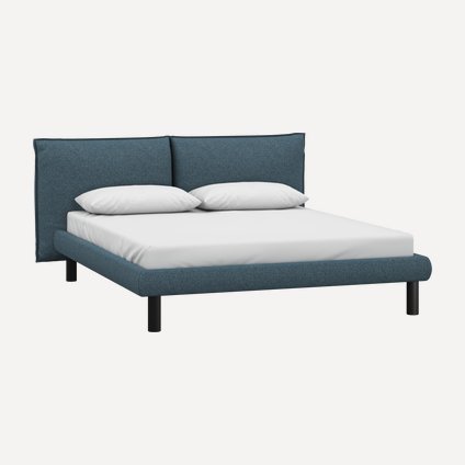 Кровать Кейт 140 Textile Blue