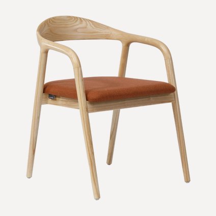 Стул Касл Textile Terra Ash