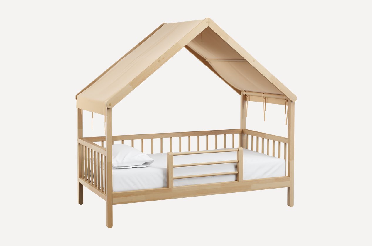 Кровать Руффи-1 Wood - фото 1