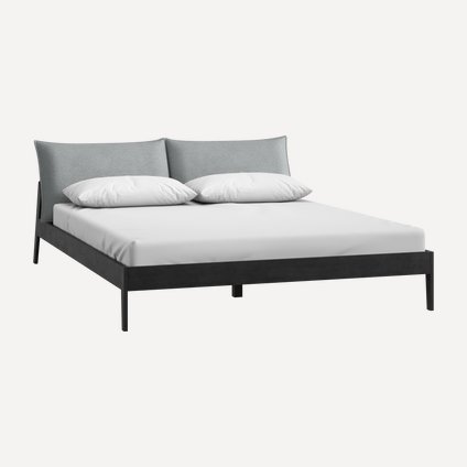 Кровать Эвелен-Графит 140 Шенилл Серый