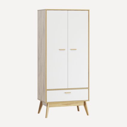 Распашной шкаф Нордик-2 Wood White