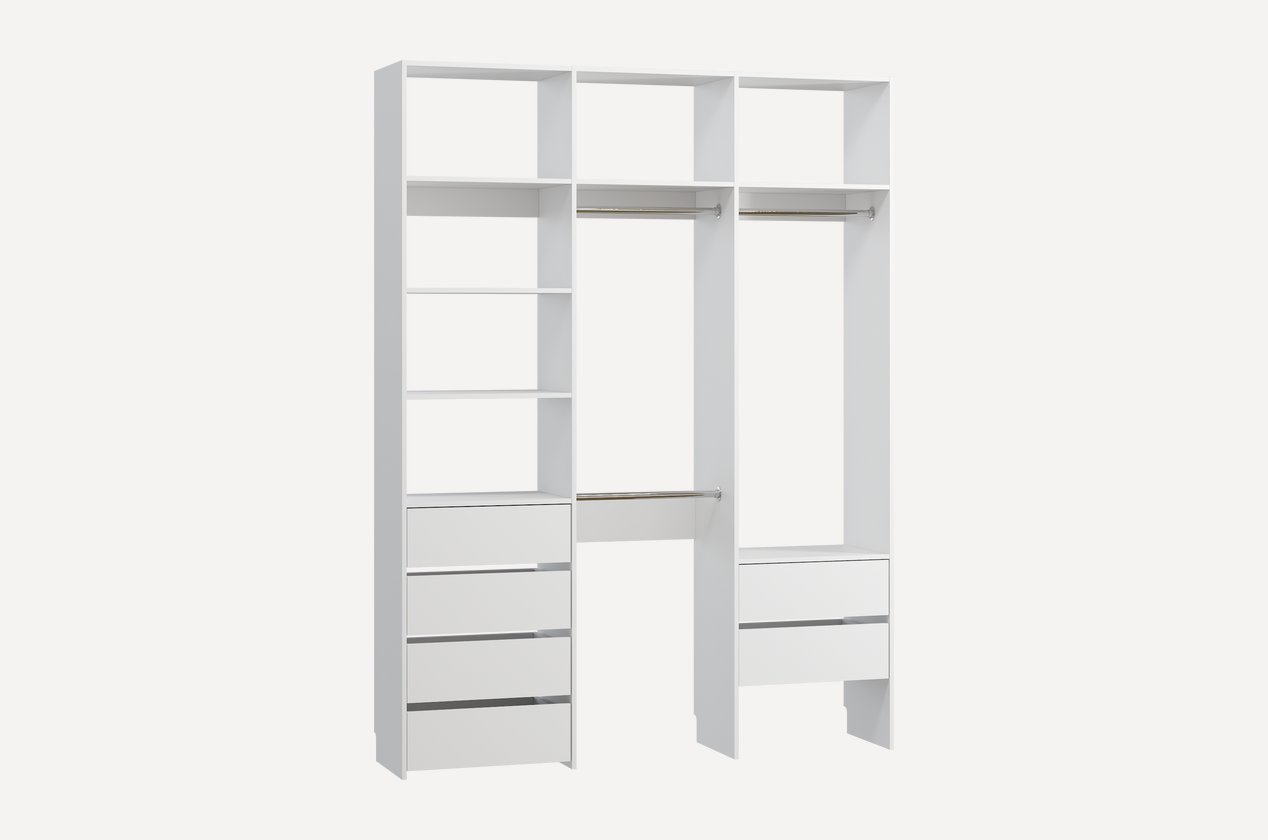 Модуль для гардероба Хелен-3.9-180-240 White - фото 1