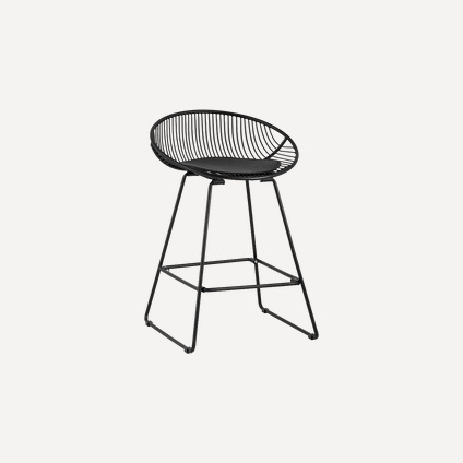 Стул полубарный Уфо Black