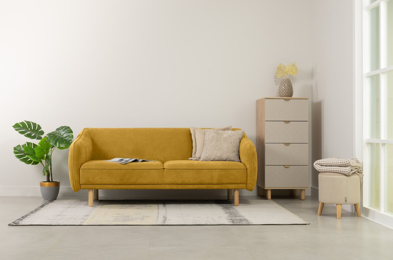 Диван прямой Коренс-3 Happy Yellow - фото 2 Диван прямой Коренс-3 Happy Yellow - фото 2