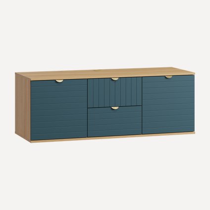 ТВ-тумба Монблан-1 Line Aquamarine Oak