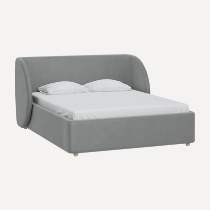 Кровать Юна 180 Barhat Silver