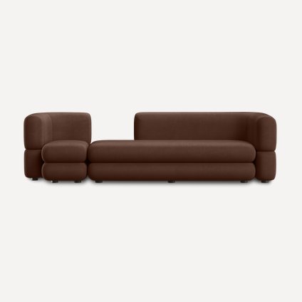 Диван модульный Brera-5 Velour Cinnamon