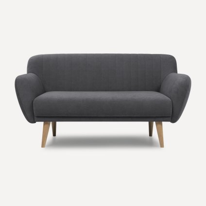 Диван прямой Соланс Velvet Grafit