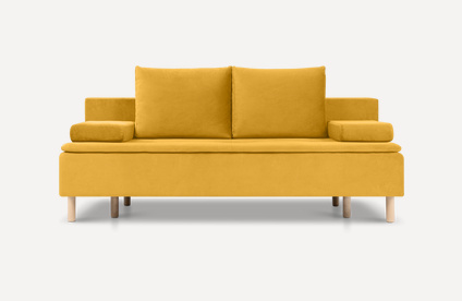 Диван прямой Линс Velvet Yellow