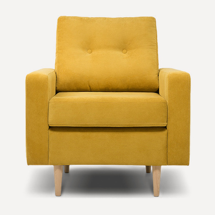 Кресло Динс Velvet Yellow