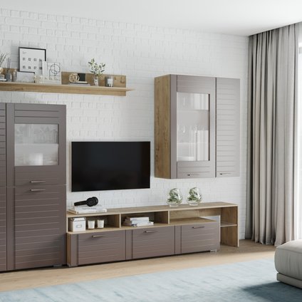 Модульная гостиная Ливорно-1 Графит