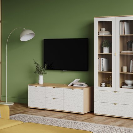 Модульная гостиная Монблан-6 Lunge Milk Oak