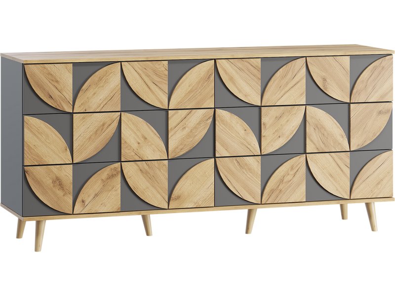 Комод divan.ru Модерн 185x88 Графитовый