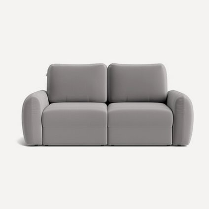 Диван модульный Полан 1 Велюр Светло-серый