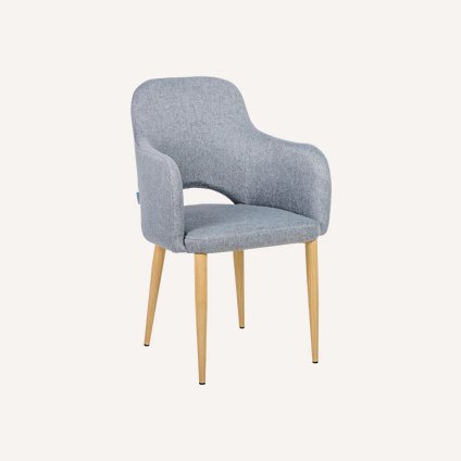 Стул Лэджер Arm-1 Textile Light Grey