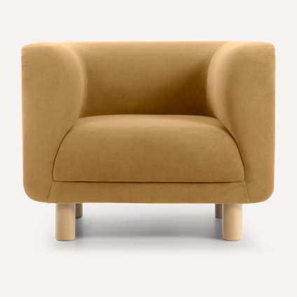 Кресло Венето Velvet Mustard