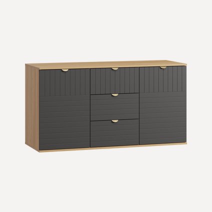 Тумба Монблан 139x76 Линии Графитовый