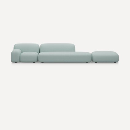Диван модульный Риббл-1 Bucle Mint