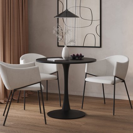 Обеденная группа Тюлип-2 80 Black