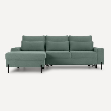 Диван угловой Харинг Шенилл Зелёный