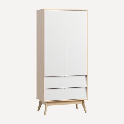 Распашной шкаф Лесли-2 Plywood White