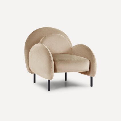 Кресло Кальдера Велюр Бежевый