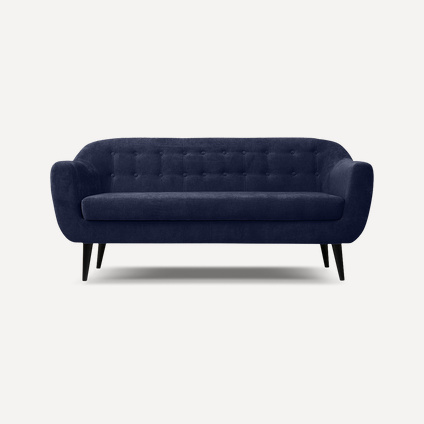 Диван прямой Роттердам-3 Velvet Blue