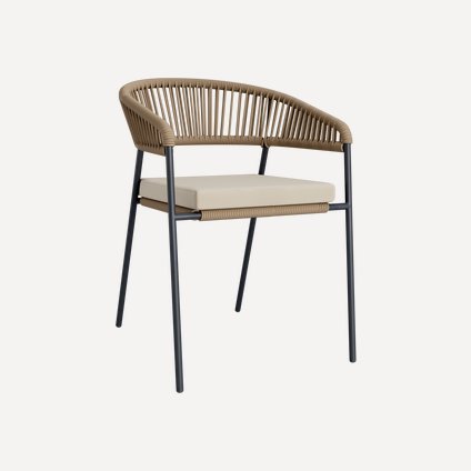 Стул Конрад Рогожка Кремовый/Бежевый