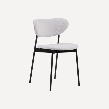 Стул Алекс Букле Светло-серый/Черный