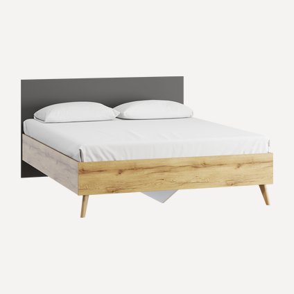 Кровать Нордик 160 Wood Grey