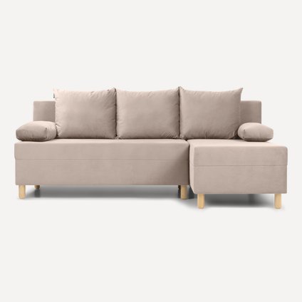 Диван угловой Амрано Velvet Beige