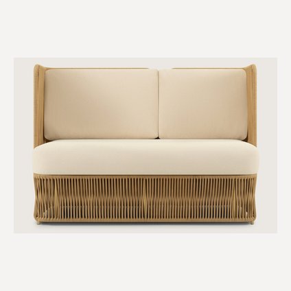 Диван прямой Ланоси Textile Yellow