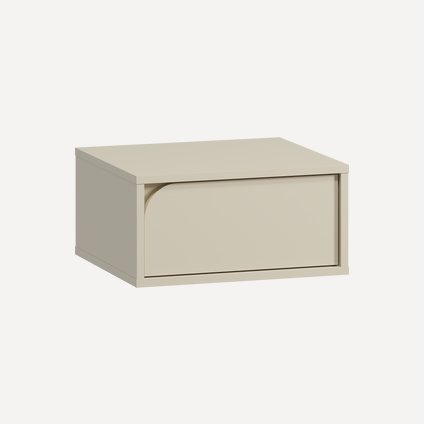 Тумба прикроватная подвесная Блест 45x22 Светло-бежевый