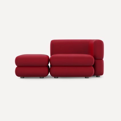 Диван модульный Brera-2 Velour Cherry