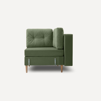 Угловое кресло Динс Velvet Olive