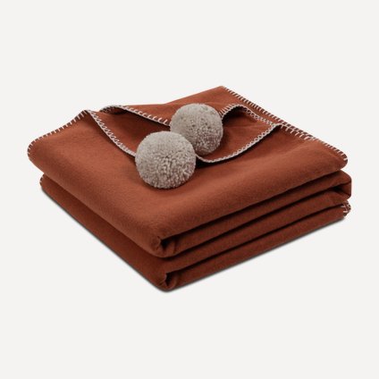 Плед Тут Рядом Тепло Оранжевый 140x200