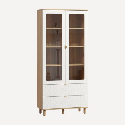 Витрина Теджонс 2-93x204 Деко Белый