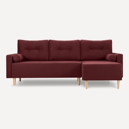 Диван угловой Нумо Velvet Marsala